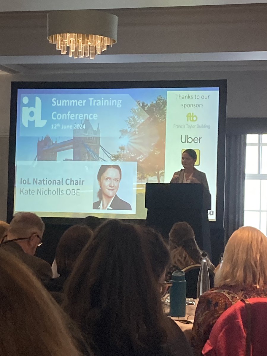 Members of our region are attending the <a href="/iolevents/">IoL Events</a> Summer Training Conference in London today. Great to hear from our new <a href="/Instoflicensing/">InstituteofLicensing</a> Chair <a href="/UKHospKate/">Kate Nicholls OBE</a> Kate Nicholls OBE.