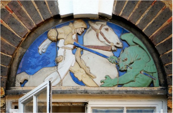 HistoryTown's tweet photo. Join Steve McCarthy to walk through the St Pancras Housing estates of Somers Town, pioneering models of pre-war social housing in Britain, exploring the fairytale art of sculptor Gilbert Bayes and inspired by the idea of 'Art in everyday life', featured on our forthcoming Heritage Trail!