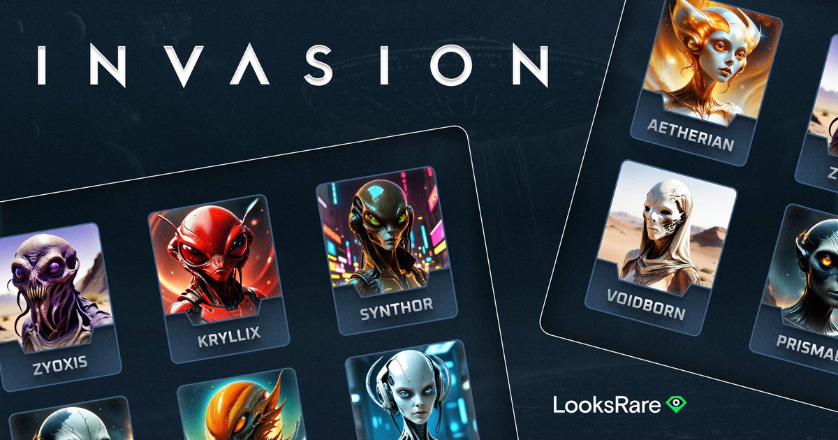 We’ve extended the mint of INVASION by 24hrs for a chance to increase the prize pool for players.

Mint here 👾looksrare.org/invasion

The Invader NFTs are instantly refundable for 40%, which increases as you stay alive and work your way up to the big prizes, with up to a 500