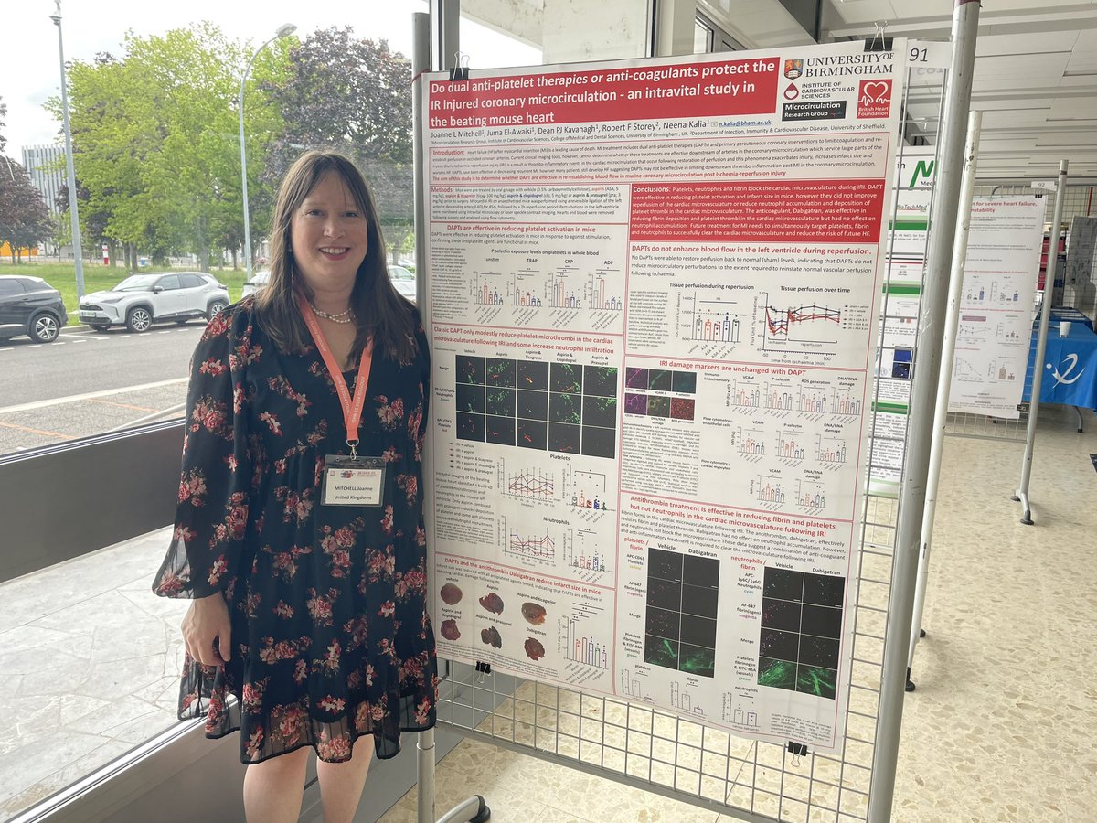 Jo Mitchell (@jomitchell88) on Twitter photo Very excited to be presenting my work on dual antiplatelet therapies at the international society for heart research - European Section meeting in Toulouse <a href="/ISHR_ES/">ISHR European Section</a> Very excited to be presenting my work on dual antiplatelet therapies at the international society for heart research - European Section meeting in Toulouse <a href="/ISHR_ES/">ISHR European Section</a>