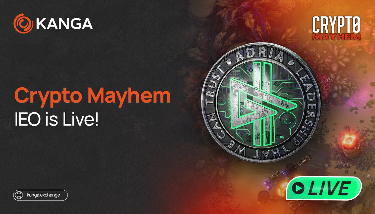 Kanga (@kangaexchange) on Twitter photo 📢 <a href="/CryptoMayhem_io/">Crypto Mayhem</a> IEO is Live! 📢
Crypto Mayhem is an innovative gaming project that aims to revolutionize the gaming industry by interlacing blockchain technology and artificial intelligence to craft an engaging narrative within its Metaverse.
The project is unique in the 📢 <a href="/CryptoMayhem_io/">Crypto Mayhem</a> IEO is Live! 📢
Crypto Mayhem is an innovative gaming project that aims to revolutionize the gaming industry by interlacing blockchain technology and artificial intelligence to craft an engaging narrative within its Metaverse.
The project is unique in the