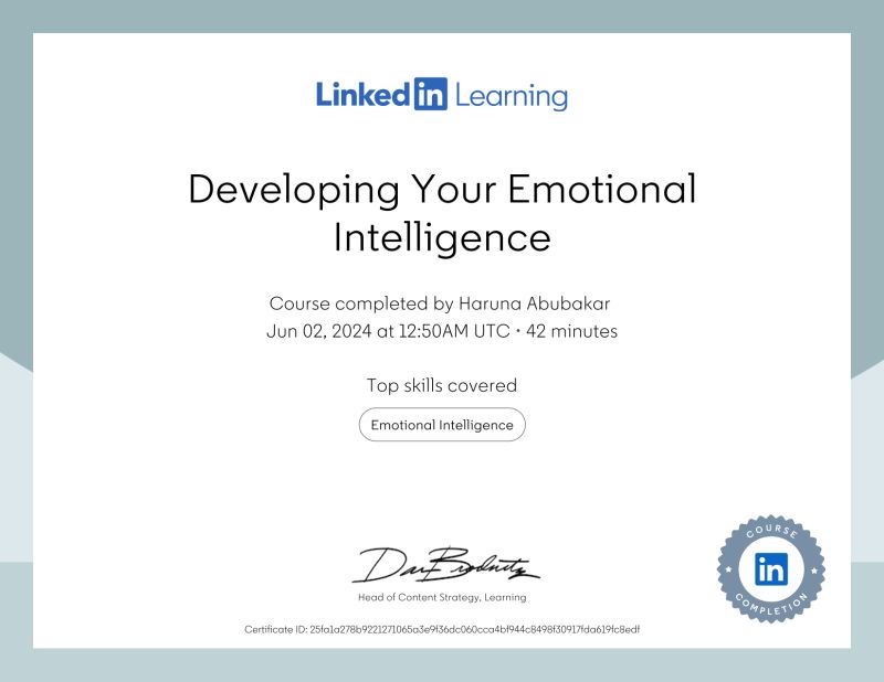 harunajos1's tweet photo. Yes. I'm ready to innovate and excel in the endless world of tech! Thank you @3MTTNigeria #3MTTLearningJournal #My3MTT
Product Management
- English for IT 1
- English for IT 2
- Programming Foundations
- Emotional Intelligence
- Career Skills
- Career Essentials in Generative AI https://t.co/aIjLyiJDfz