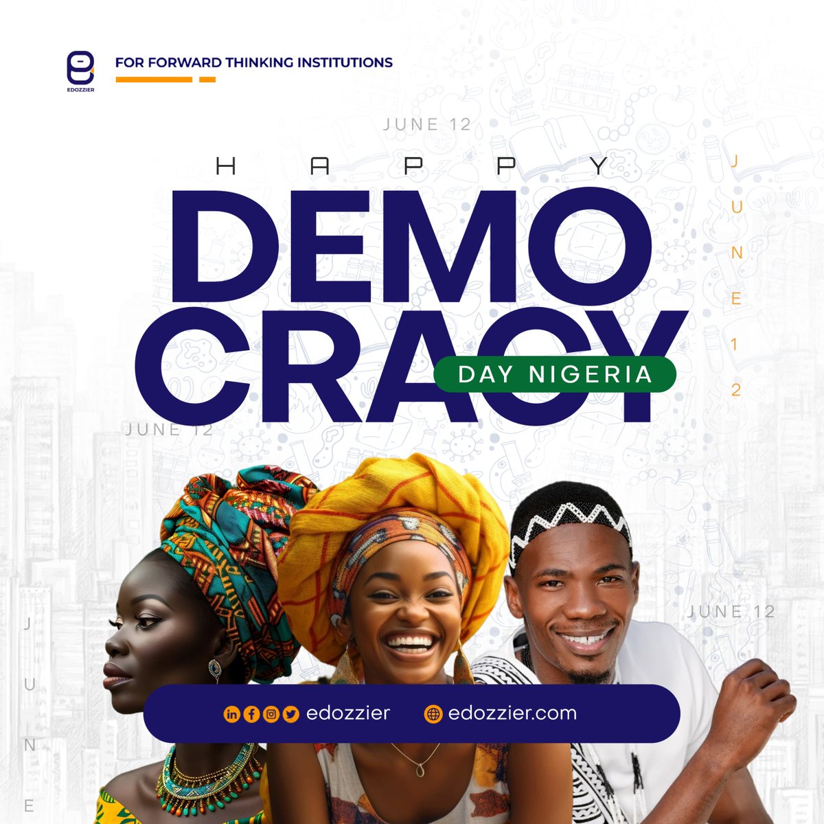 Today we honor the courage of those who paved the way for our freedom and commit to building a nation that thrives on unity and progress. Together, we can create a brighter future for Nigeria

Happy Democracy Day!

#democracyday #June12