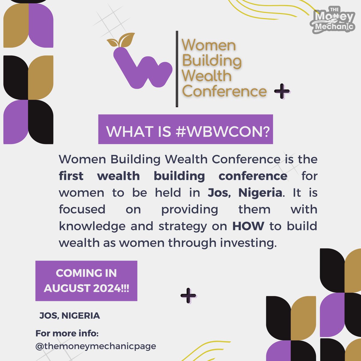 theakinmore's tweet photo. Yes you're earning, but are you financially free?

Don't miss out on the Women Building Wealth Conference!

#WBCON is coming to be a partner in your level up journey!

#themoneymechanic
#wbwcon
#wbwcon24
#womenbuildingwealthconference https://t.co/fHKZG31JdP
