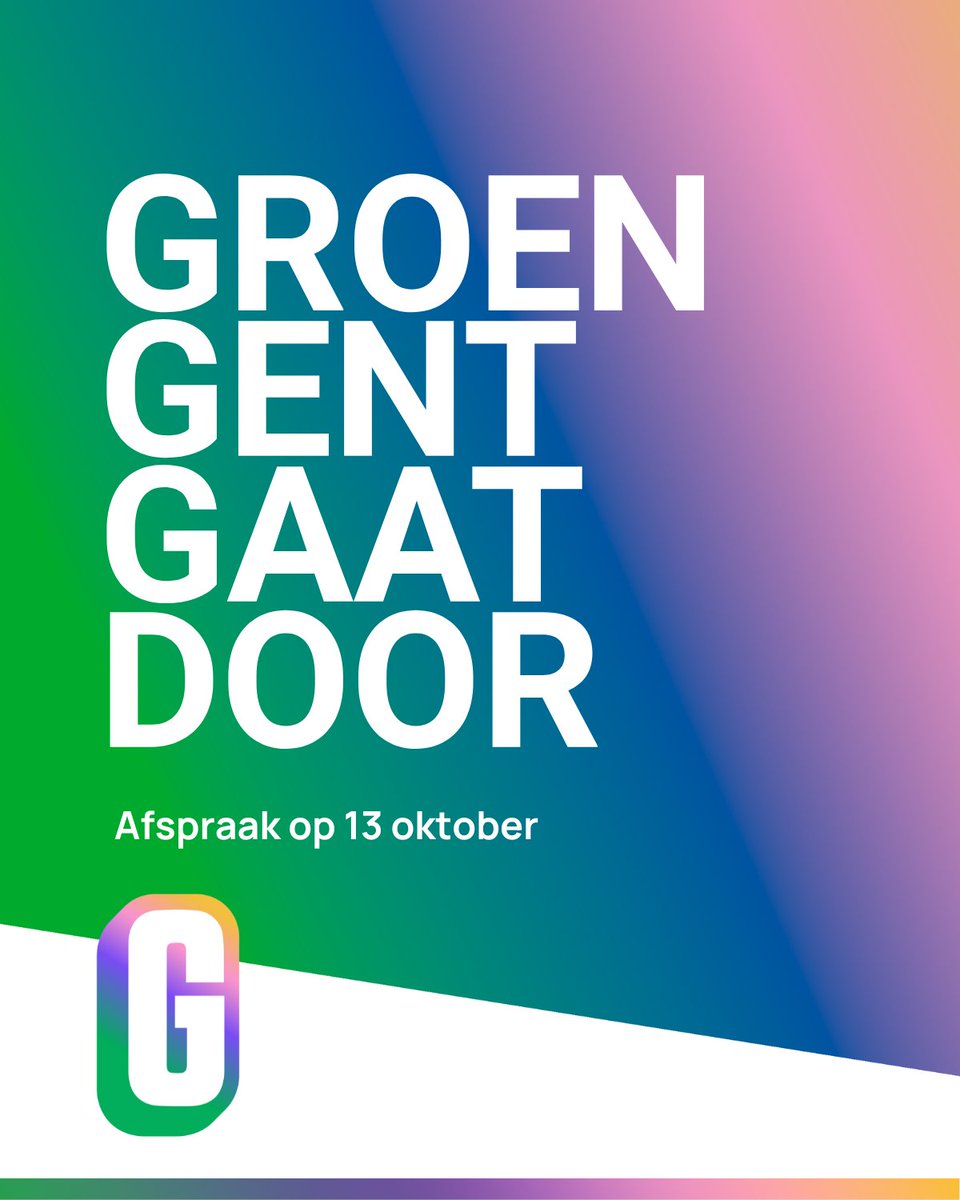 Groen Gent gaat door 💚
We hebben al veel kunnen realiseren, maar we willen verder werken, ook waar we de eerste stenen hebben gelegd. We willen een progressief en toekomstgericht beleid blijven voeren dat alle Gentenaars meeneemt!
Afspraak op 13 oktober! 📷
#groengentgaatdoor