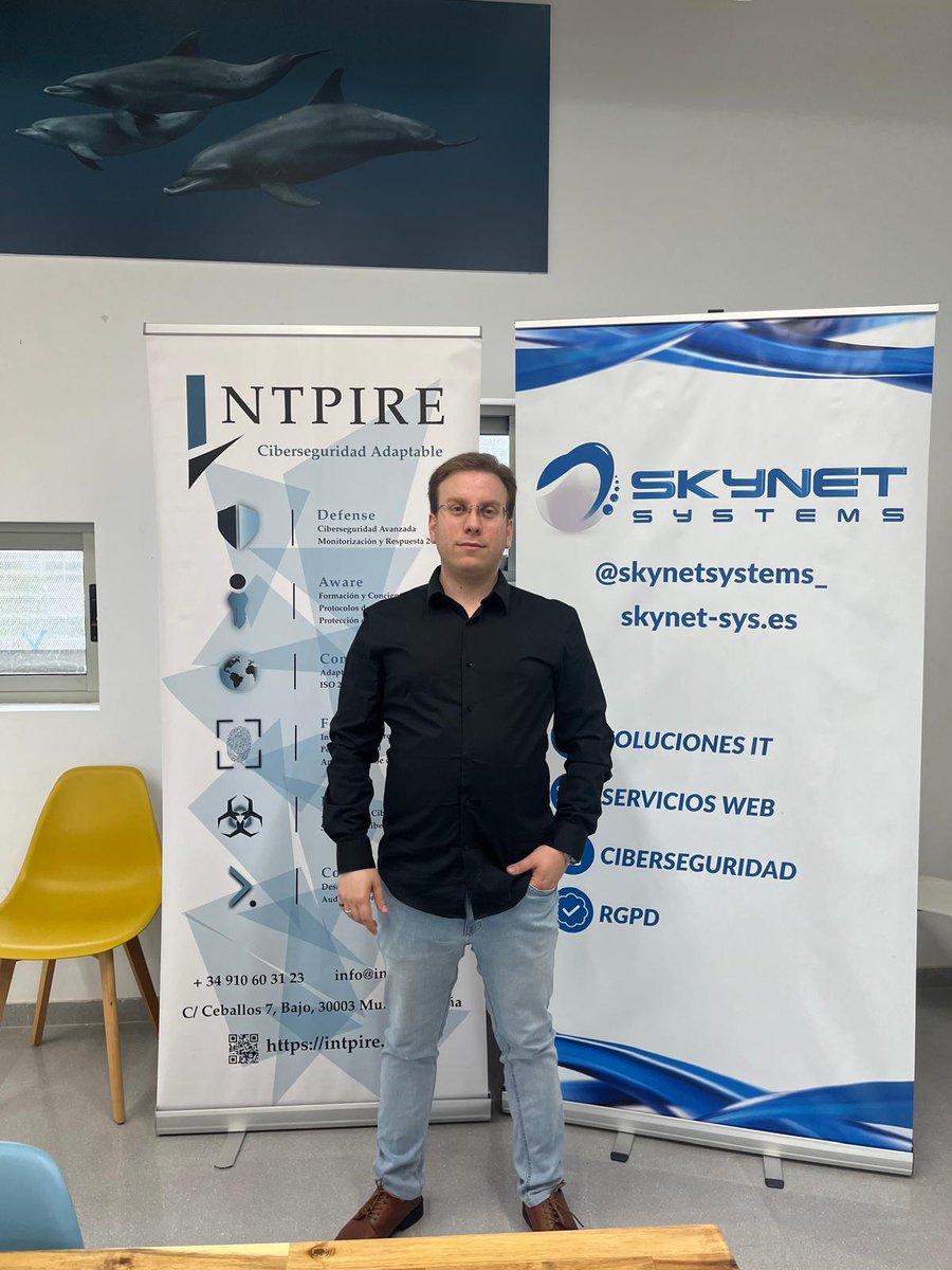 skynetsystems_'s tweet photo. Aportar soluciones de #tecnología útil, y concienciar sobre la importancia de la #ciberseguridad es el corazón de nuestro día a día 🤝 Y es lo que hemos trasladado en esta jornada organizada por la Oficina @Acelerapyme de la @fremm_es  

Gracias, una vez más, por la invitación! https://t.co/j7DujTKi3L