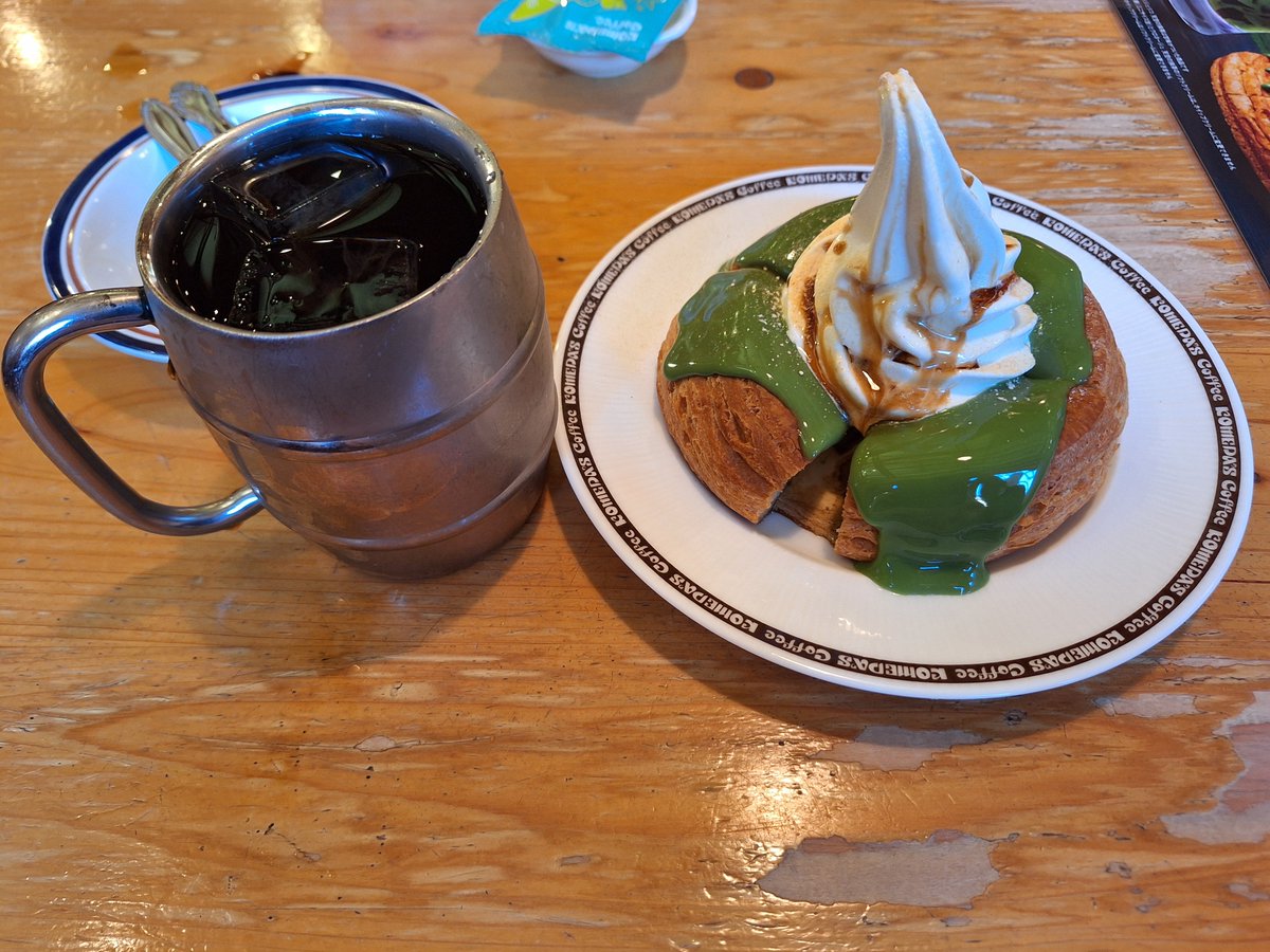 天空の抹茶を頂きにきました😋
～コメダ珈琲～