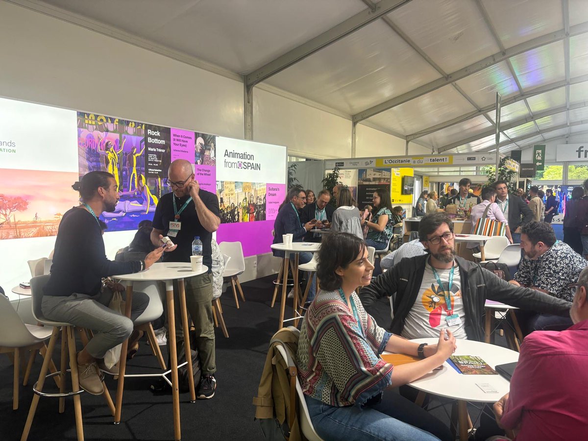 AVfromSpain_'s tweet photo. 🎬✨Dive into the world of animation and discover groundbreaking projects from around the globe. Let's get animated! 

#MIFA #Annecy2024 #AnimationfromSpain https://t.co/TO48Zzi5oO