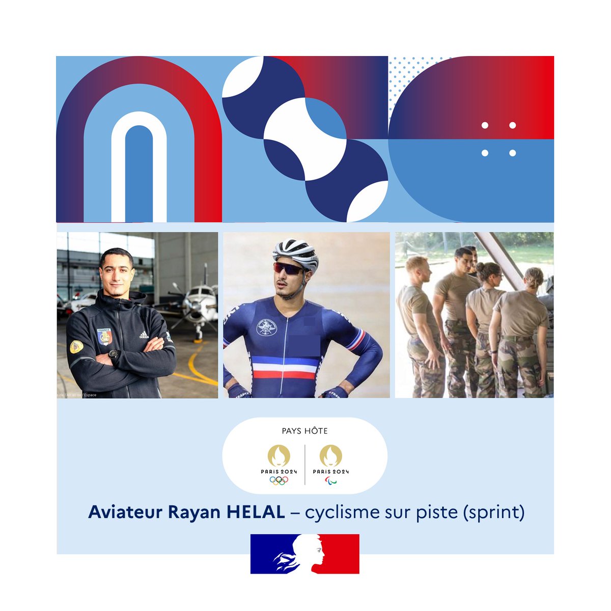 🎉 Félicitations à Rayan Helal, pour sa sélection aux Jeux Olympiques de <a href="/Paris2024/">Paris 2024</a> dans la catégorie cyclisme sur piste (sprint) 🚴‍♀️

 Son engagement et son talent sont une fierté pour le sport français 🇫🇷🏅