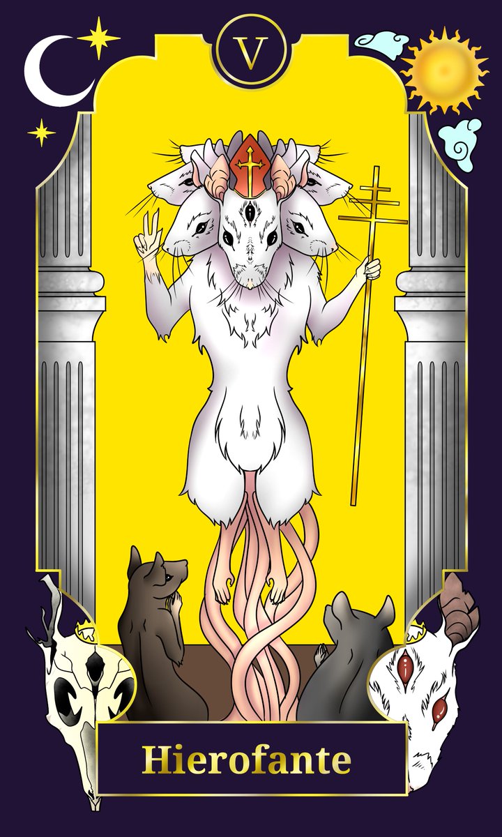 Kuruka_3's tweet photo. ✨🧙‍♀️Tarot de las Ratas🧙‍♀️✨

De momento son solo 4 ilustraciones pero no descarto hacer más ya que las he amado
Espero que os gusten tanto como a mi jeje

#tarot #digitalartists #rat #RatTarot https://t.co/3aeCZkggsr