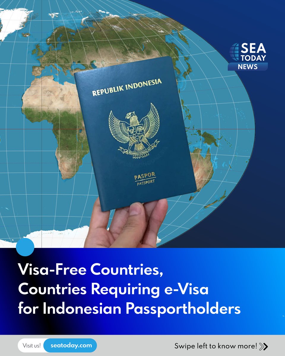 seatodaynews's tweet photo. #SEAtizens, who likes to travel overseas? 🙋🏻‍♀️

Other than passports, a number of countries also demand visas for Indonesian passport holders. However, according to the Henley Passport Index, there are 78 visa-free countries, and countries that only require Visa on Arrival or eTA, for Indonesian citizens.

Which countries can Indonesian citizens visit without a visa? Check out the following information!

#SEAToday #SEATodayNews #Jakarta #Indonesia #Visa