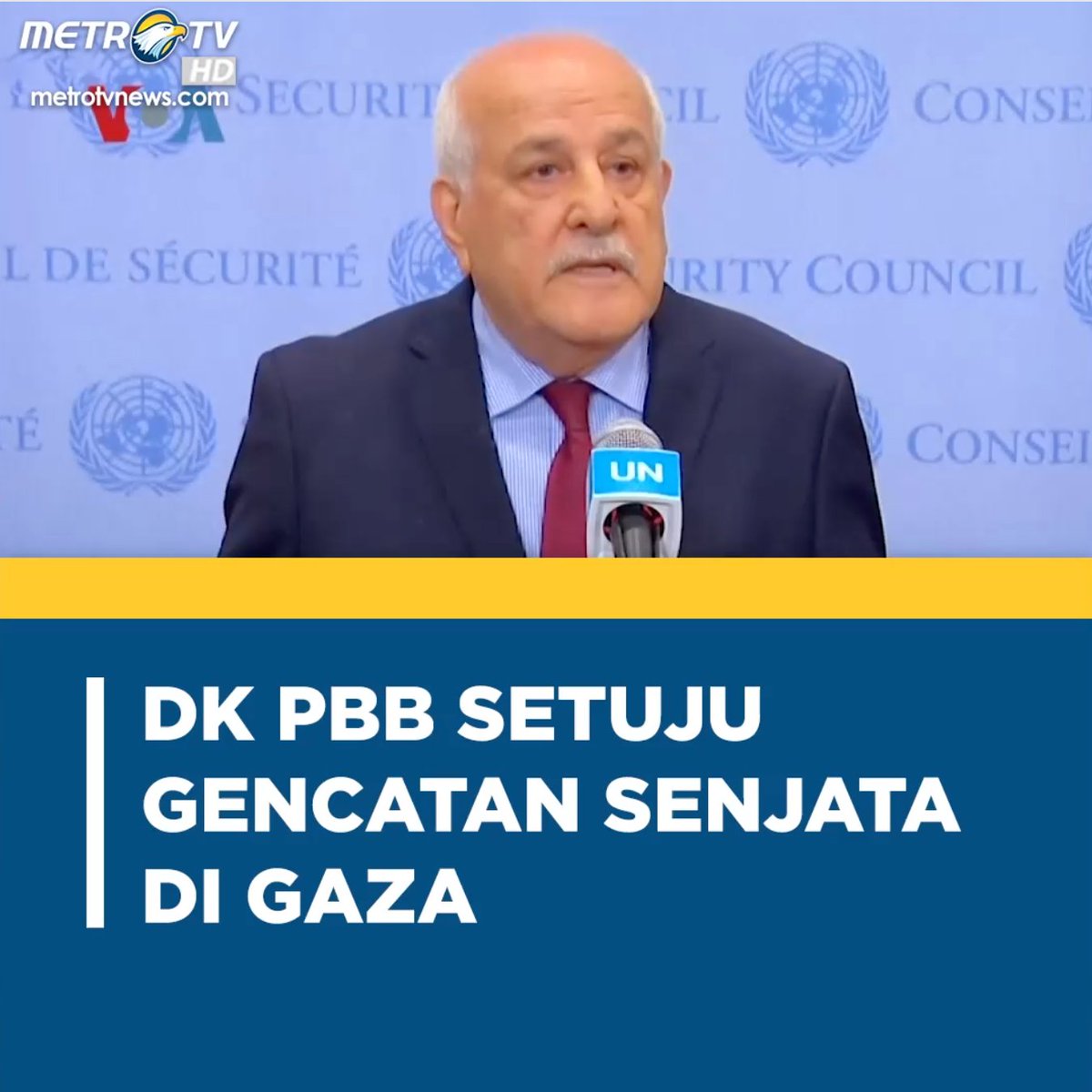 Dewan Keamanan PBB menyetujui resolusi gencatan senjata di Gaza yang diajukan AS.