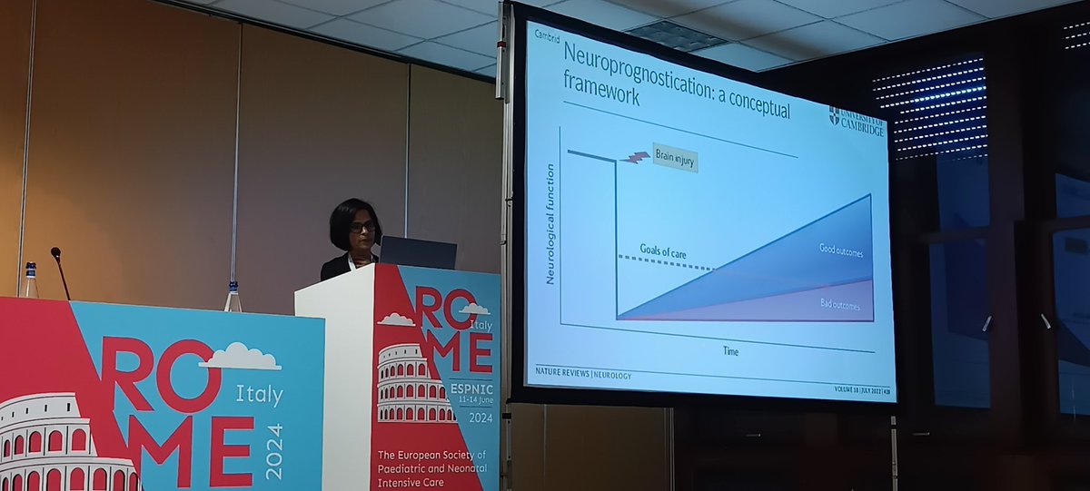 Marta Fedriga (@marta_fedriga) on Twitter photo Shruti Agrawal speaking about neuroprognostication  #neurocriticalcare #ESPNIC2024 Shruti Agrawal speaking about neuroprognostication  #neurocriticalcare #ESPNIC2024