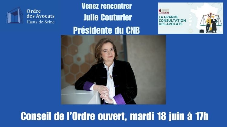 Barreau des Hauts-de-Seine (@barreau92) on Twitter photo 📅18 juin à 17h venez rencontrer <a href="/JulieCouturier_/">Julie Couturier</a> Présidente du <a href="/CNBarreaux/">Conseil national des barreaux - les avocats</a> dans le cadre de la grande consultation des #avocats lors du Conseil de l'Ordre ouvert de #barreau92 <a href="/CLamanit/">Clanet dit Lamanit</a> <a href="/FabienArakelian/">ARAKELIAN Fabien</a>
forms.gle/zQ8DS3AJoHJMQB… 📅18 juin à 17h venez rencontrer <a href="/JulieCouturier_/">Julie Couturier</a> Présidente du <a href="/CNBarreaux/">Conseil national des barreaux - les avocats</a> dans le cadre de la grande consultation des #avocats lors du Conseil de l'Ordre ouvert de #barreau92 <a href="/CLamanit/">Clanet dit Lamanit</a> <a href="/FabienArakelian/">ARAKELIAN Fabien</a>
forms.gle/zQ8DS3AJoHJMQB…