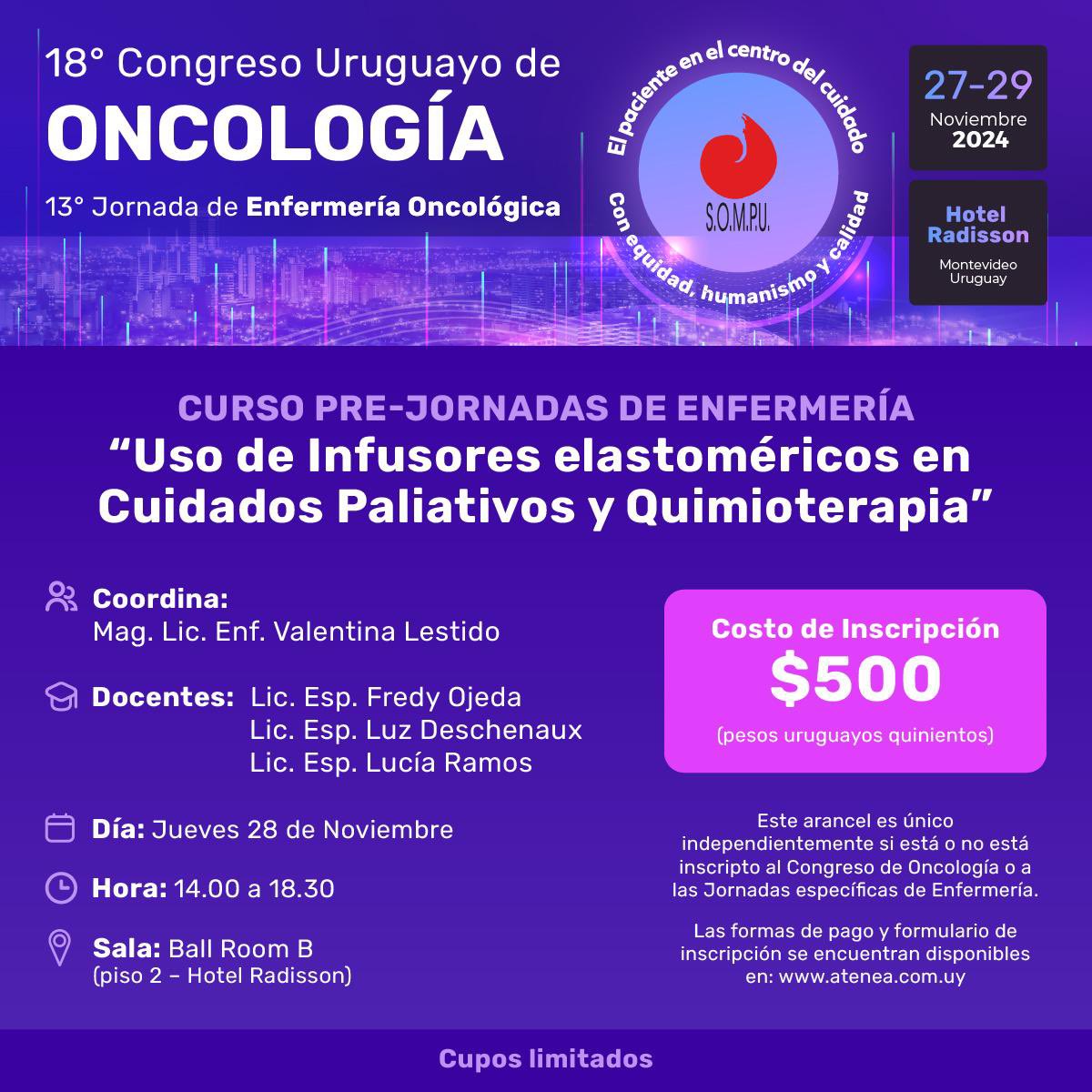 CuidadosInfo's tweet photo. Congreso Uruguayo de Oncología @SOMPU_onco ahí estaremos. 

Lema “El paciente en el centro del cuidado - Con equidad humanismo y calidad” 

Toda la info del Congreso y la Jornada en https://t.co/FQEpUmxtWq

#cuidadospaliativos #oncologia #quimioterapia #congreso #enfermeria https://t.co/gIzI54hLJG