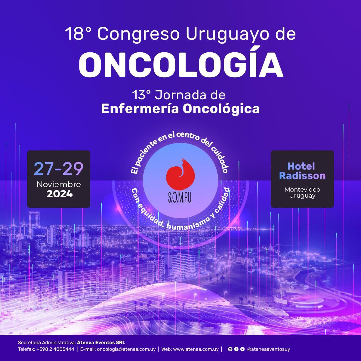 CuidadosInfo's tweet photo. Congreso Uruguayo de Oncología @SOMPU_onco ahí estaremos. 

Lema “El paciente en el centro del cuidado - Con equidad humanismo y calidad” 

Toda la info del Congreso y la Jornada en https://t.co/FQEpUmxtWq

#cuidadospaliativos #oncologia #quimioterapia #congreso #enfermeria https://t.co/gIzI54hLJG