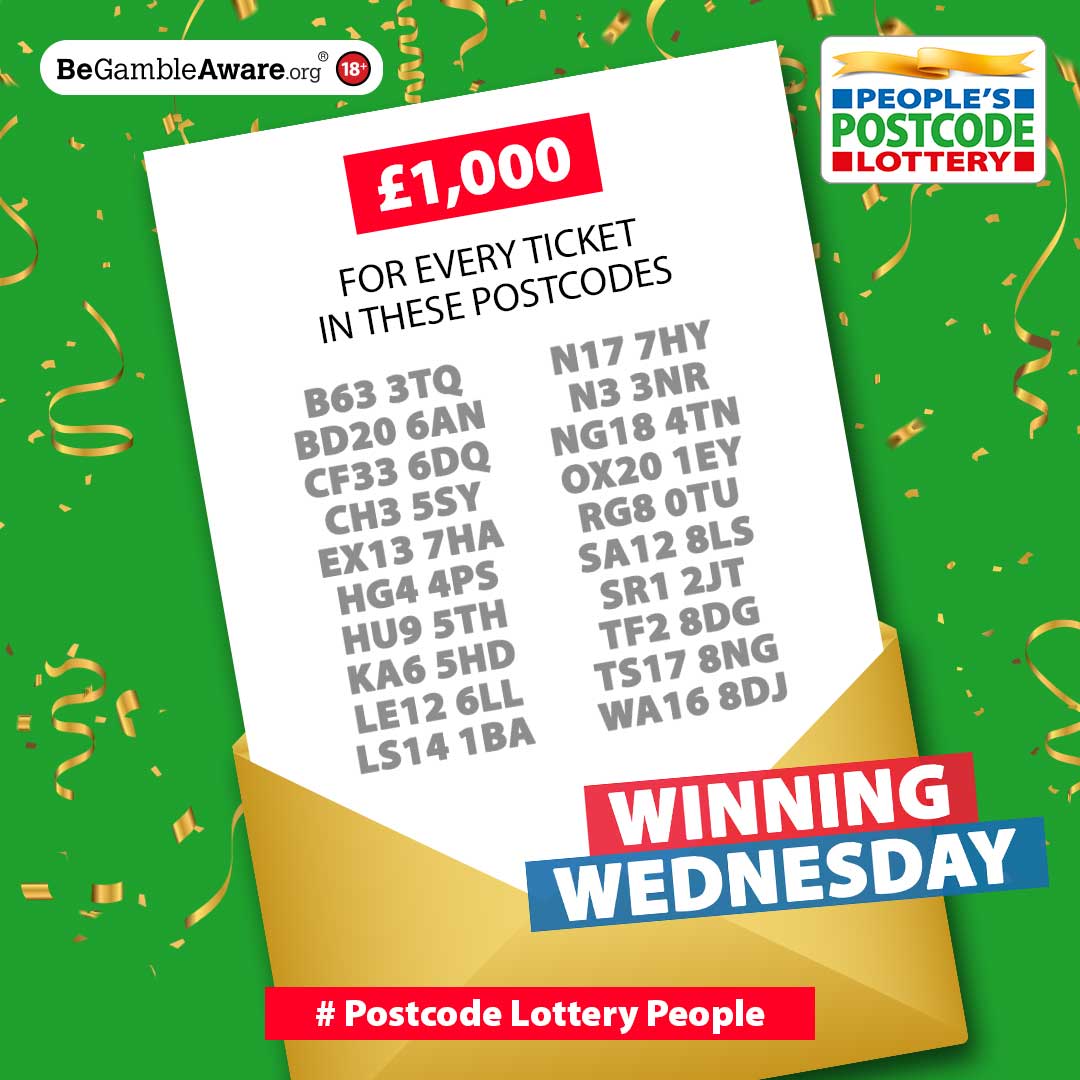 Postcode Lottery tweet media