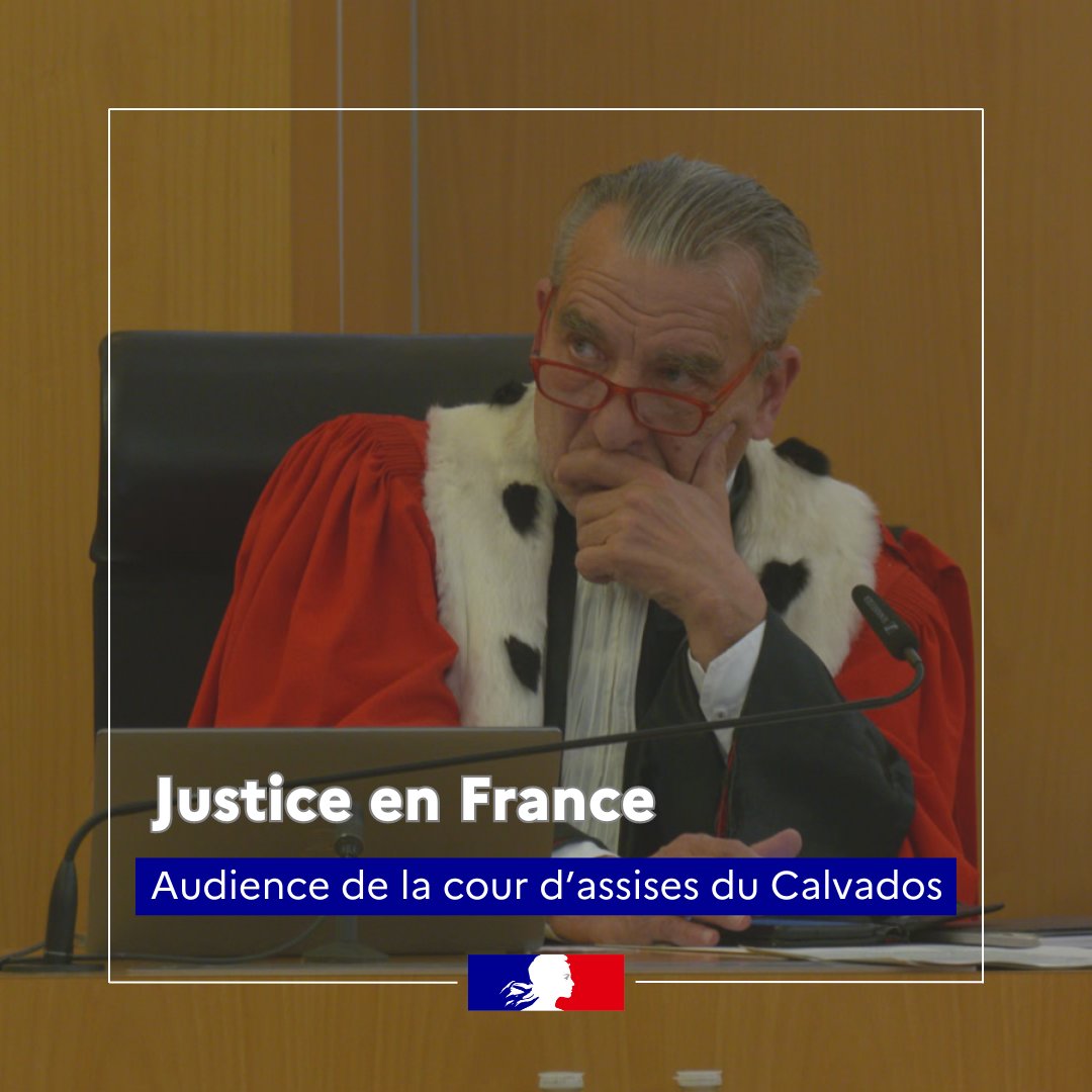 justice_gouv's tweet photo. 📺 Nous vous invitons à voir un nouvel épisode de "Justice en France" qui a posé ses caméras à la cour d’appel de Caen, lors d’une audience devant la cour d'assises du Calvados. RDV ce soir à 22h45 sur France 2 pour mieux comprendre un procès d'assises. https://t.co/S6YugSJhEP