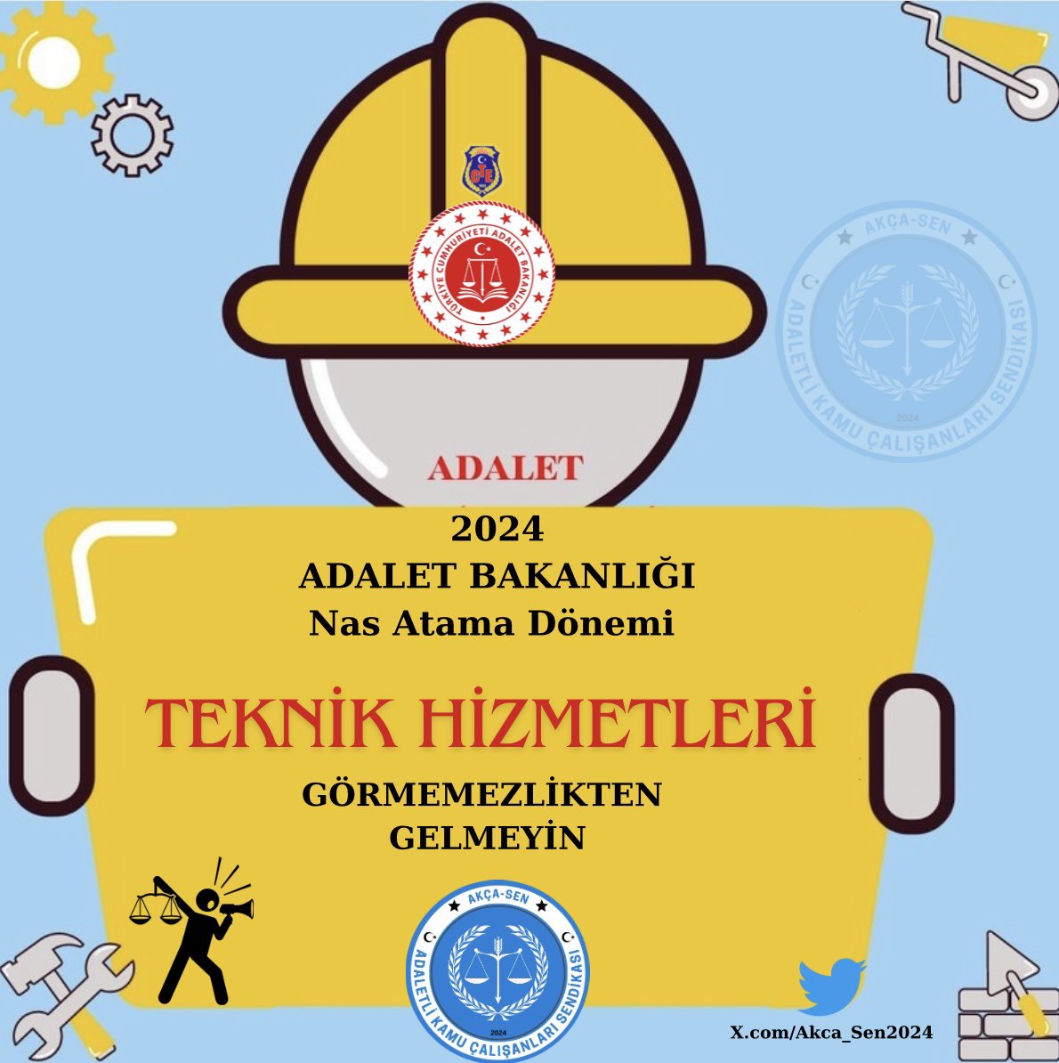 AKCA_SEN2024's tweet photo. Ceza infaz kurumları Atamasında mağduriyet yaşayan TEKNİK HİZMETLER personelin mağduriyetine çözüm istiyoruz

Talep edilen kurumlarda aynı nitelikte memurun olmaması 
norm kadronun boş olması durumda dahi atamalar yapılmıyor
@turankuloglu 
@fserkang 
@YavuzEnis
@edipuzen https://t.co/w3sam1dlOG