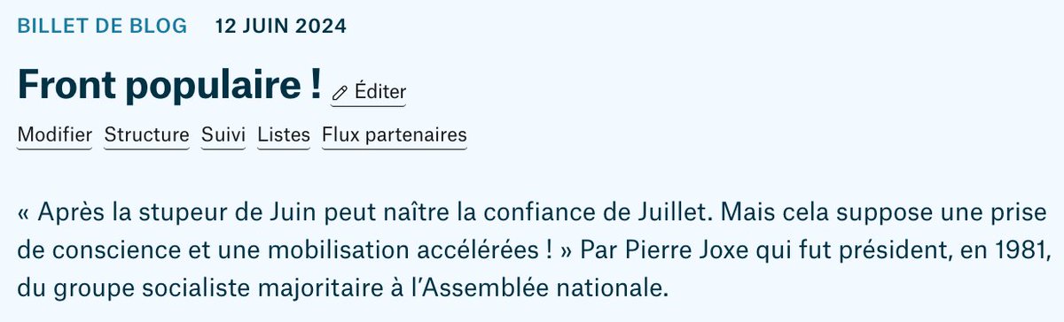 edwyplenel's tweet photo. À l'attention des égarés qui, à gauche, combattent le #frontpopulaire, je recommande ces deux tribunes du Club @MediapartBlogs de @Mediapart, l'une par Pierre Joxe, l'autre par l'arrière-petit-fils de Léon Blum.
En accès libre⤵️
👉https://t.co/vyzePBram6
👉https://t.co/lEnl6jF8Db https://t.co/yu2XorDq7L