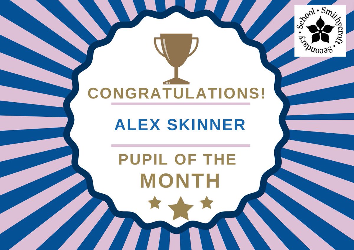 Annnnd our final 2 winners of May’s Pupil of the Month are….

Duncan Stewart - Mrs Matheson PotM
Alex Skinner - Mrs McGuinness’ PotM

Congratulations, very well deserved 🙌🏽🎉