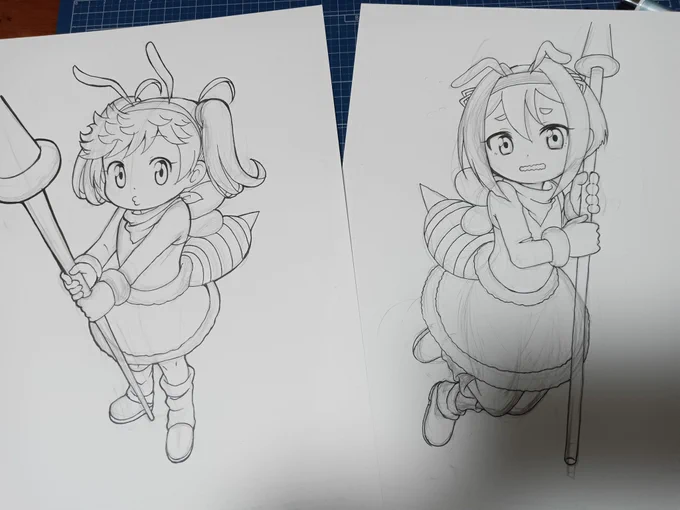 漫画の内容とは関係ない落書き🐝 