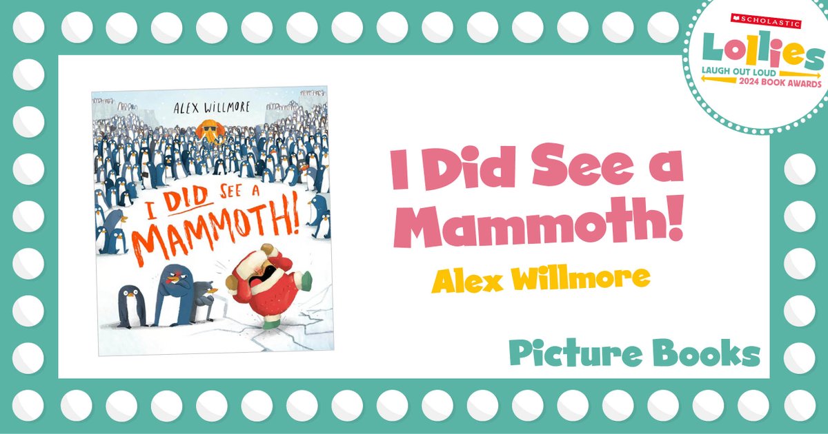 The Bright Agency (@_bright_agency) on Twitter photo Wonderful news: 'I Did See a Mammoth!' has been shortlisted for the <a href="/lolbookawards/">Laugh Out Loud Book Awards</a>!
Congratulations to Alex Willmore, <a href="/FarshoreBooks/">Farshore</a>, & <a href="/Freddie_Dawson/">Freddie Dawson</a>, <a href="/NickyLander/">Nicky Lander</a>
and the whole team 🎉 Wonderful news: 'I Did See a Mammoth!' has been shortlisted for the <a href="/lolbookawards/">Laugh Out Loud Book Awards</a>!
Congratulations to Alex Willmore, <a href="/FarshoreBooks/">Farshore</a>, & <a href="/Freddie_Dawson/">Freddie Dawson</a>, <a href="/NickyLander/">Nicky Lander</a>
and the whole team 🎉