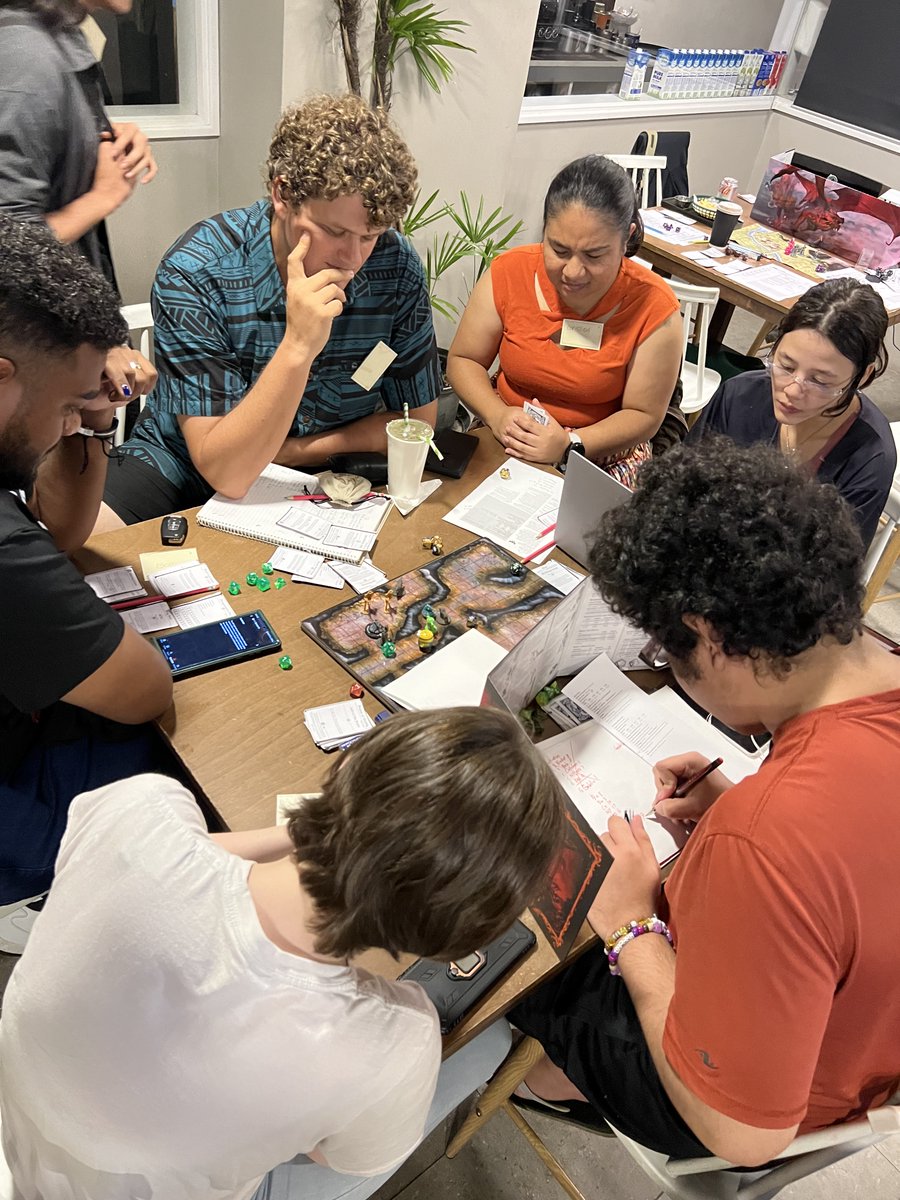 Dungeons &amp; Dragons? At <a href="/ManaCoffeeFiji/">Mana Coffee - Fiji</a> ?! You'd better believe it! :P Last night we held our first #DnD event called 'Curses &amp; Catacombs' 👻 3 tables, 5-6 players and 1 DM per table, for 3 hours we rolled dice and adventured HARD 😂