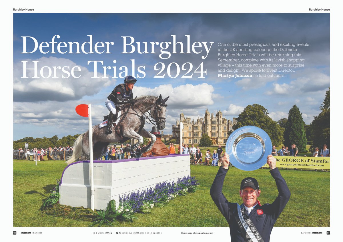 One of the most prestigious and exciting events in the UK sporting calendar, the Defender Burghley Horse Trials will be returning this September, complete with its lavish shopping village – this time with even more to surprise and delight. We spoke to Event Director, Martyn