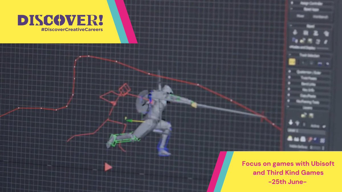 Games Careers Week (@gamescareerweek) on Twitter photo On 25 June, <a href="/CreativeCareer5/">Discover! Creative Careers</a> are presenting a virtual webinar featuring team members from <a href="/Ubisoft/">Ubisoft</a> & <a href="/ThirdKindGames/">Third Kind Games</a>
This industry insight introduces professionals working in various roles across the sector, sharing a glimpse into the types of skills required to work in #games On 25 June, <a href="/CreativeCareer5/">Discover! Creative Careers</a> are presenting a virtual webinar featuring team members from <a href="/Ubisoft/">Ubisoft</a> & <a href="/ThirdKindGames/">Third Kind Games</a>
This industry insight introduces professionals working in various roles across the sector, sharing a glimpse into the types of skills required to work in #games