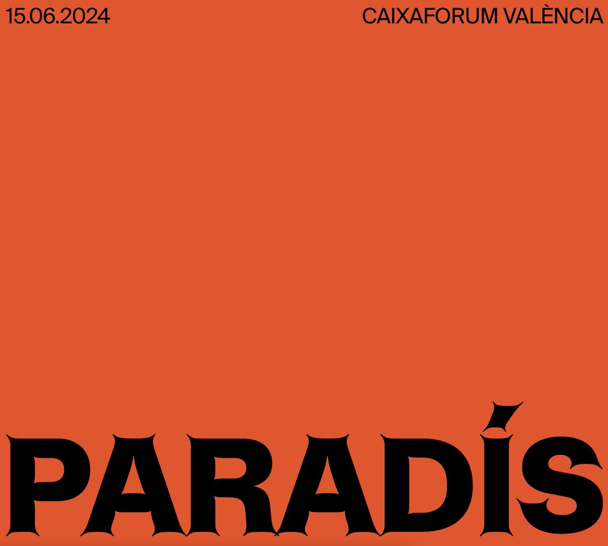 Foro_READ's tweet image. Este sábado 15 de junio tendrá lugar el evento #Paradís, en @CaixaForum de #València. Organizado por @fundaciodisseny con el apoyo de @ajuntamentvlc y @FundlaCaixa, y la colaboración de @impresumprint.

Descubre toda la información en su web. 👉 paradisvalencia.com