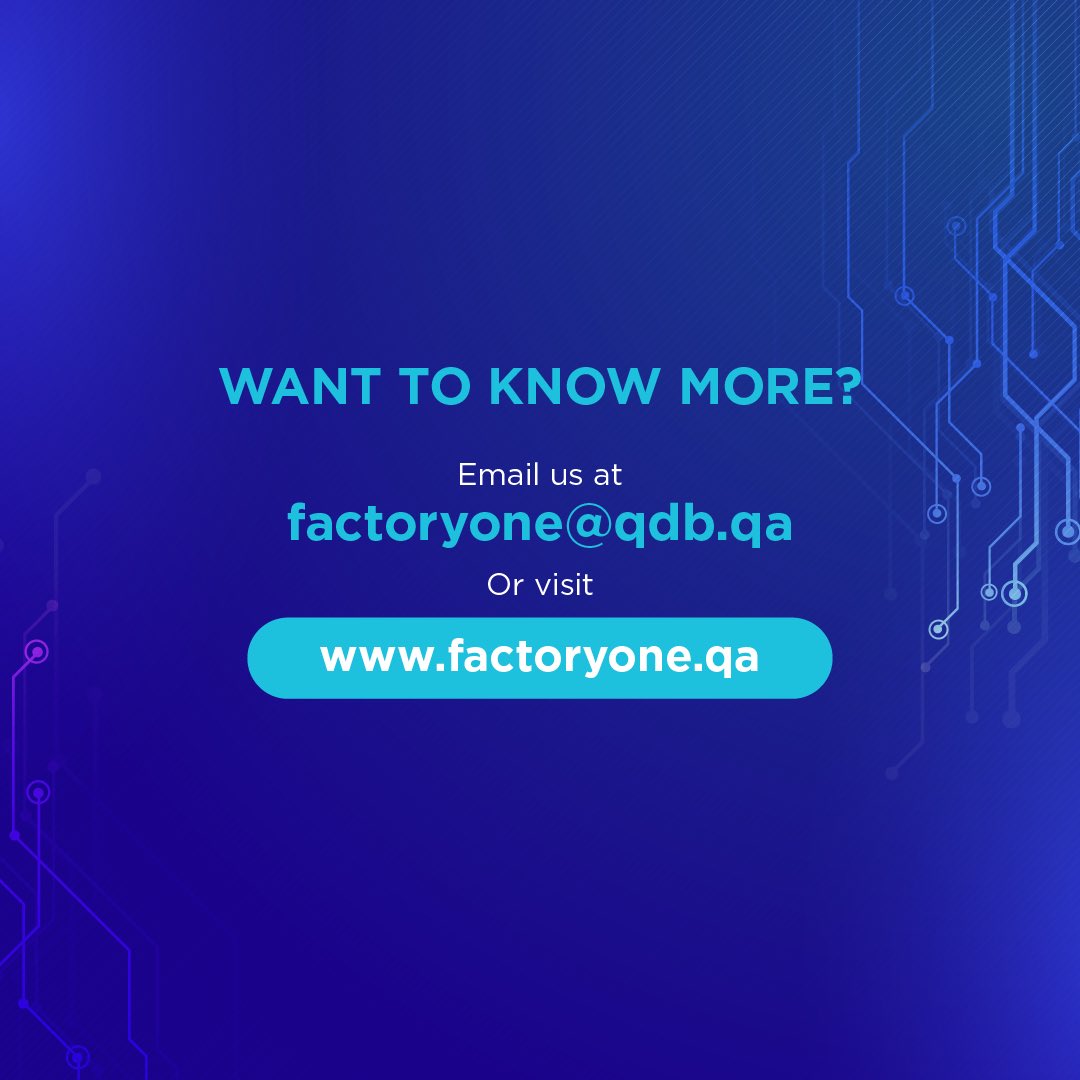 factoryone_qa's tweet photo. For more information, contact us at Factoryone@qdb.qa

#SIRI #assessment #digital #transformation #manufacturing #industry40 #Qatar https://t.co/Rwn3pV4CY8