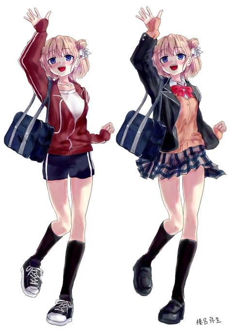 うちの子、お団子ちゃんの立ち絵 