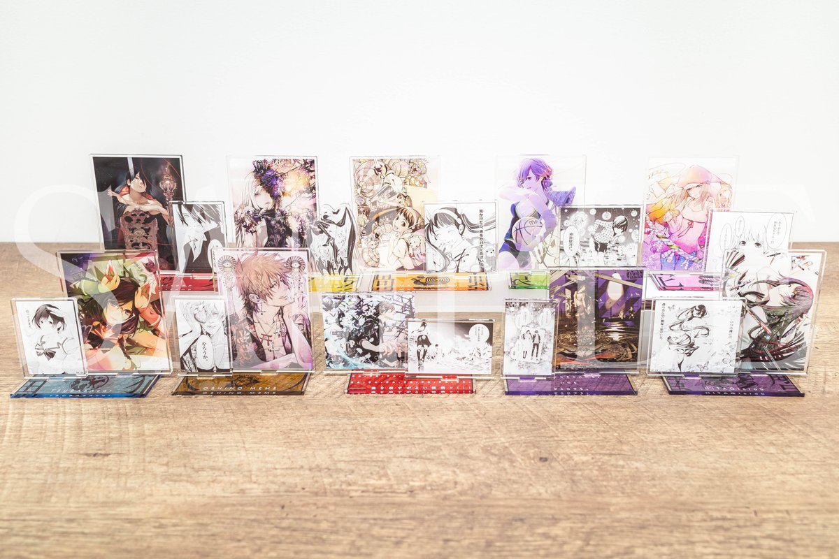 化物語　推しちゃれ　アクリルスタンド　ステッカー　皿　バッジ　コンプリートセット 推しちゃれ | FUNDOM プレミアムくじ