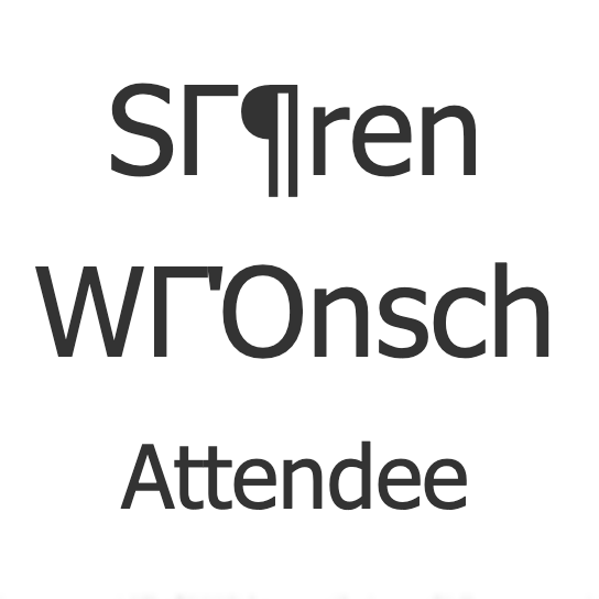 I like the umlauts in my name. The web does not. #WCEU