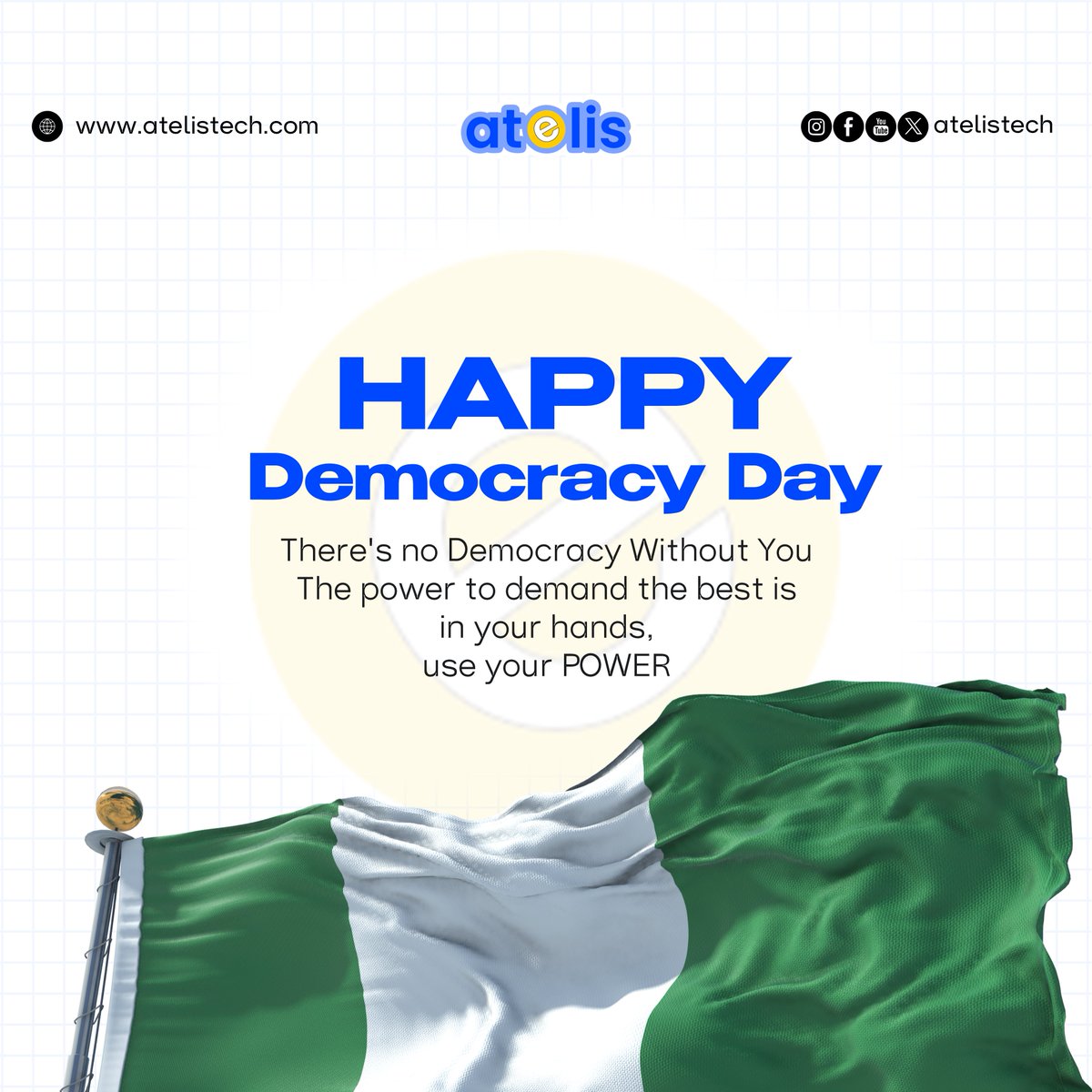 atelistech's tweet photo. Happy Democracy Day!! #DemocracyDay https://t.co/07Rv3oX5Li