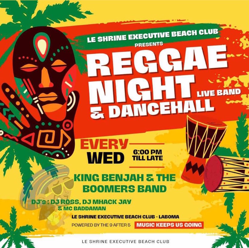 Leshrineexeclub's tweet photo. CHARTING REGGAE/DANCEHALL MUSIC EVERY WEDNESDAY BEST OF CARIBBEAN MUSIC AND MORE JOIN US LETS JAM ALL NIGHT AT #LABOMABEACH #LESHRINE 

#leshrineexecutivebeachclub #WednesdayNights #reggaedancehall #LabomaBeach #leshrineexecutivebeachclub  #NonstopMusic #dontmissitguys https://t.co/1CV5s25vL0