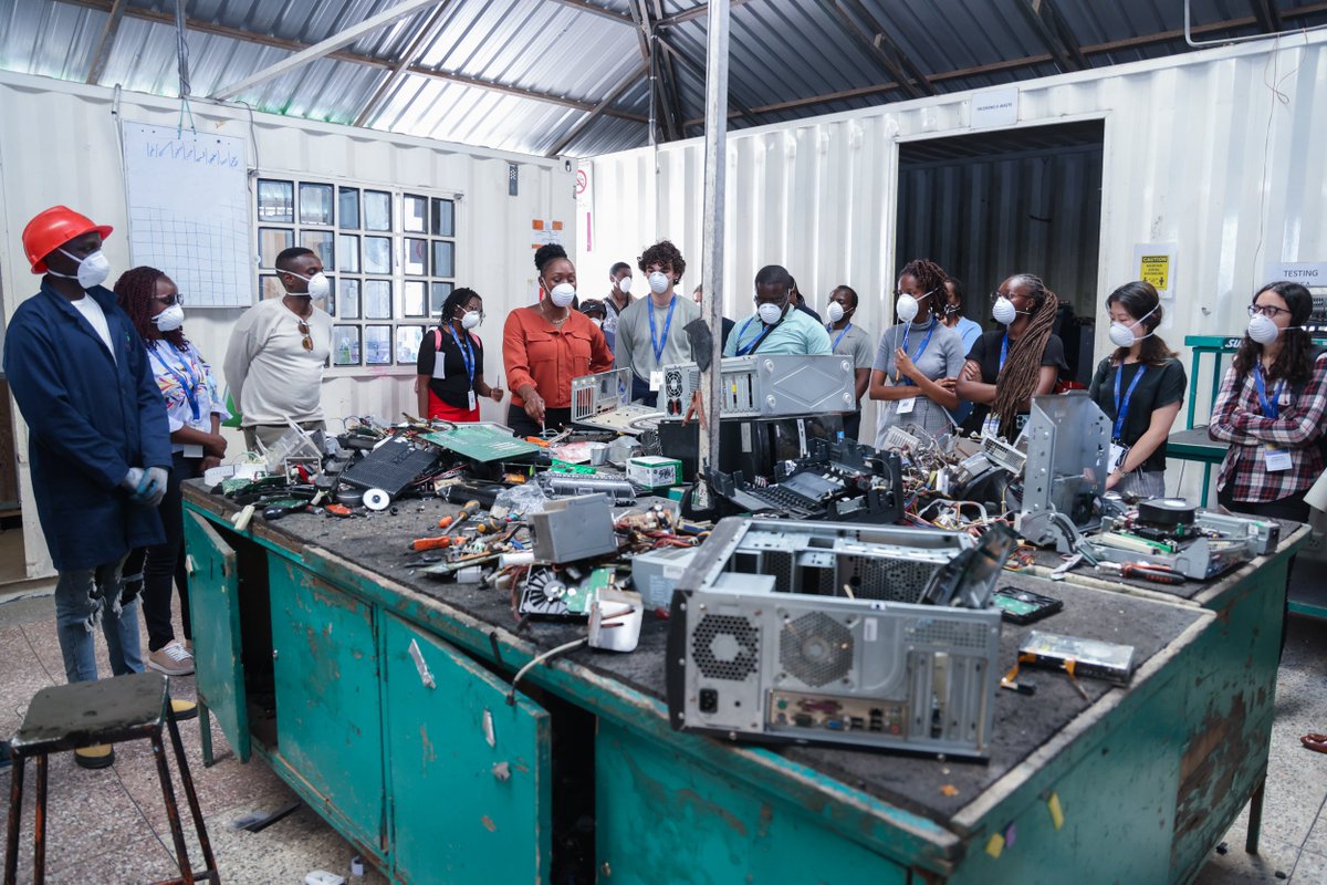 At the #LearningAndDesignLab, <a href="/StrathU/">Strathmore University</a> <a href="/ImperialCollege/">Imperial College London</a> students had an exciting first-hand experience at <a href="/TheWEEECentre/">The WEEE Centre</a>. They saw #ewaste recycling in action and interviewed participants, including e-waste droppers and smart bin users. ♻️ 

#Designresearch #ClimateTech