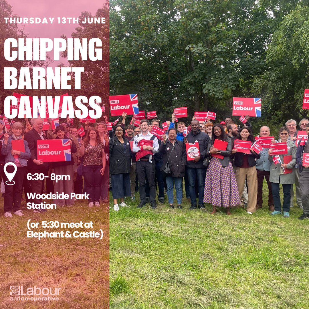 Miatsf's tweet photo. Chipping Barnet canvassing tomorrow! 🌹 https://t.co/O9XOaBTrWD