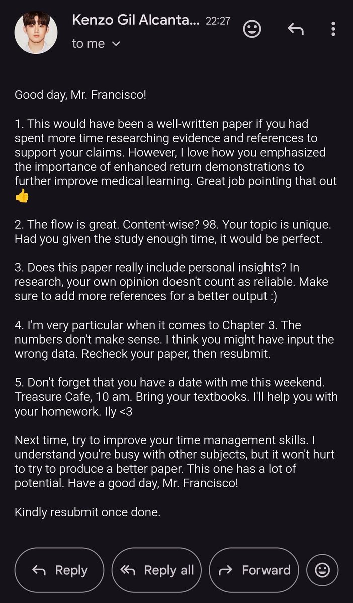 yakyuuult's tweet photo. feedbacks,
a #mashikyu mini au

tori (msh) has always been confident that his research professor will give him an A+ despite him cramming the paper a week before its deadline. however, what will happen if kenzo (kjk), his lover, suddenly takes his professor's place temporarily? https://t.co/4jG9N4NqKD