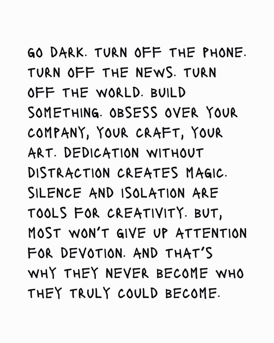 zfellows's tweet photo. dedication without distraction creates magic

via: @zachpogrob https://t.co/NfkJHopvvC
