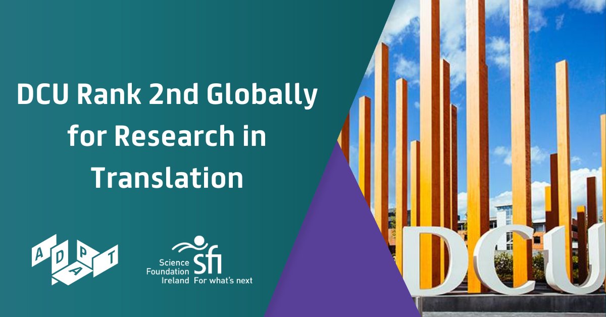 The ADAPT Centre (@adaptcentre) on Twitter photo .<a href="/DCU/">Dublin City University</a> recently placed at No.2 in global institutional rankings for research in #translation by <a href="/ScholarGPS/">ScholarGPS</a>. Researchers in DCUADAPT had a large contribution in achieving this amazing performance. ADAPT researchers, Prof Andy Way & Dr Joss Moorkens ranked 5th & 16th out of 62,981 .<a href="/DCU/">Dublin City University</a> recently placed at No.2 in global institutional rankings for research in #translation by <a href="/ScholarGPS/">ScholarGPS</a>. Researchers in DCUADAPT had a large contribution in achieving this amazing performance. ADAPT researchers, Prof Andy Way & Dr Joss Moorkens ranked 5th & 16th out of 62,981