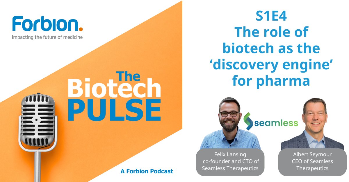 Episode 4 of The Biotech Pulse is out now. If you want to learn more about the role of biotech as a discovery engine for pharma in research and development, then this is the episode for you. forbion.com/en/insights/th… #biotech #lifesciences #venturecapital #CEO #CTO