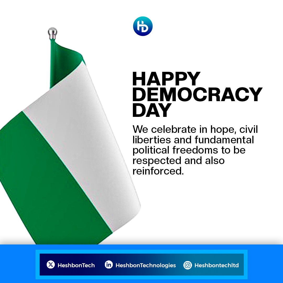 HeshbonTech's tweet photo. Nigeria, we hail thee
Our own dear native land
Though tribes and tongues may differ
In brotherhood, we stand
Nigerians all, are proud to serve
Our sovereign Motherland.

#heshbontechnologies
#software #softwwaredeveloper #nationalday #democracy #explorepage #explore https://t.co/wqV0Kn1Uqz
