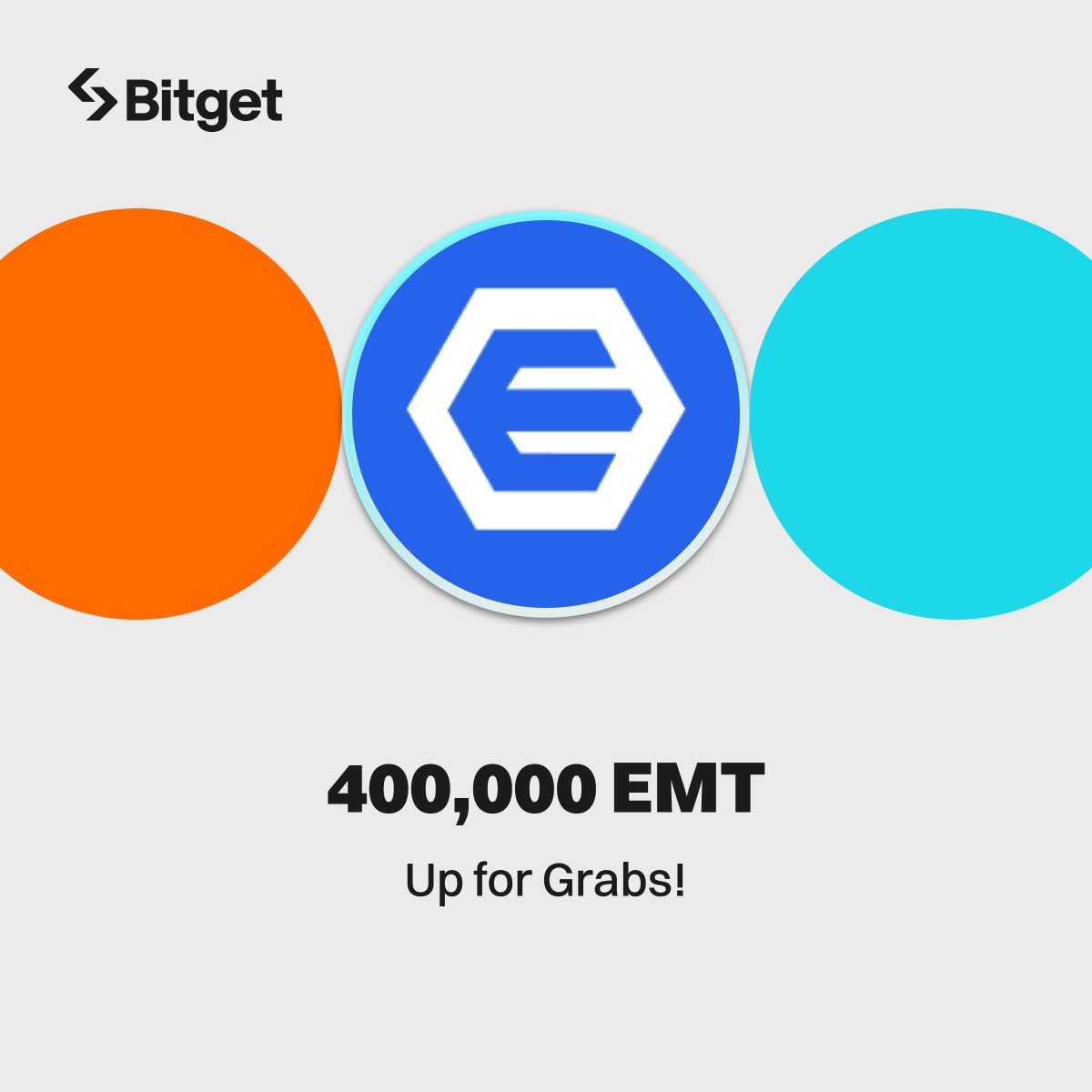 #Bitget 🤝 $EMT Social Giveaway 

400,000 EMT up for grabs! 

1️⃣ Follow <a href="/bitgetglobal/">Bitget</a> <a href="/ethermail_io/">ethermail.ethermail</a>
2️⃣ RT with #EMTlistBitget &amp; tag your pals 
3️⃣ Fill out: forms.gle/zaizwZXYbophrb…
🎁 1,000 qualified users will be randomly selected to win 400 EMT each!