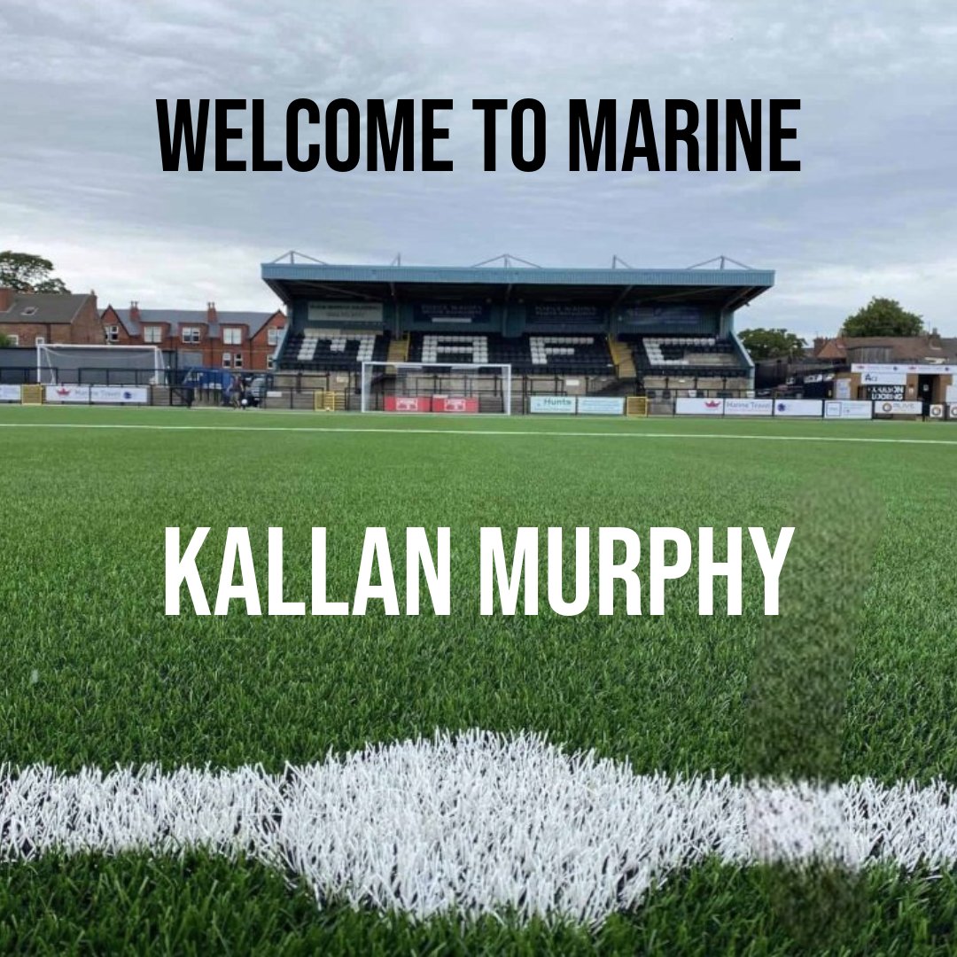 MarineAFC's tweet photo. ✍️ We are delighted to confirm the signing of striker Kallan Murphy for the 2024/25 season following his departure from Guiseley AFC.

👉 https://t.co/GDNsJEmo1x

#COYM #WeAreMarine https://t.co/iTCYoRgXJw