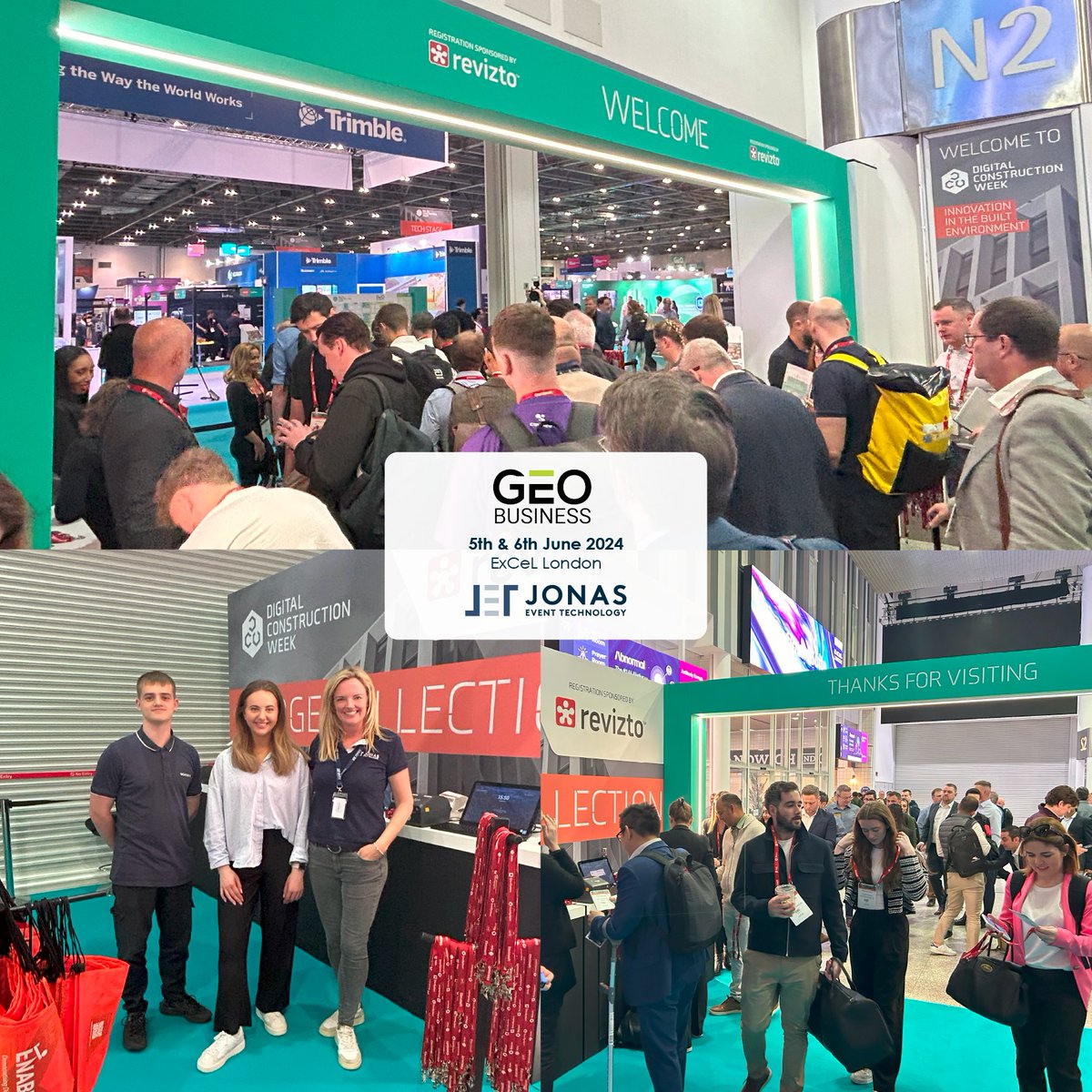 Last week, Geo Business was held at ExCeL London, with #TeamJET efficiently handling event registration to maintain a smooth flow of attendees.

A big thanks to Josh, Izzie, and Vicky for their hard work on-site 👏

#JonasEvents #eventprofs
