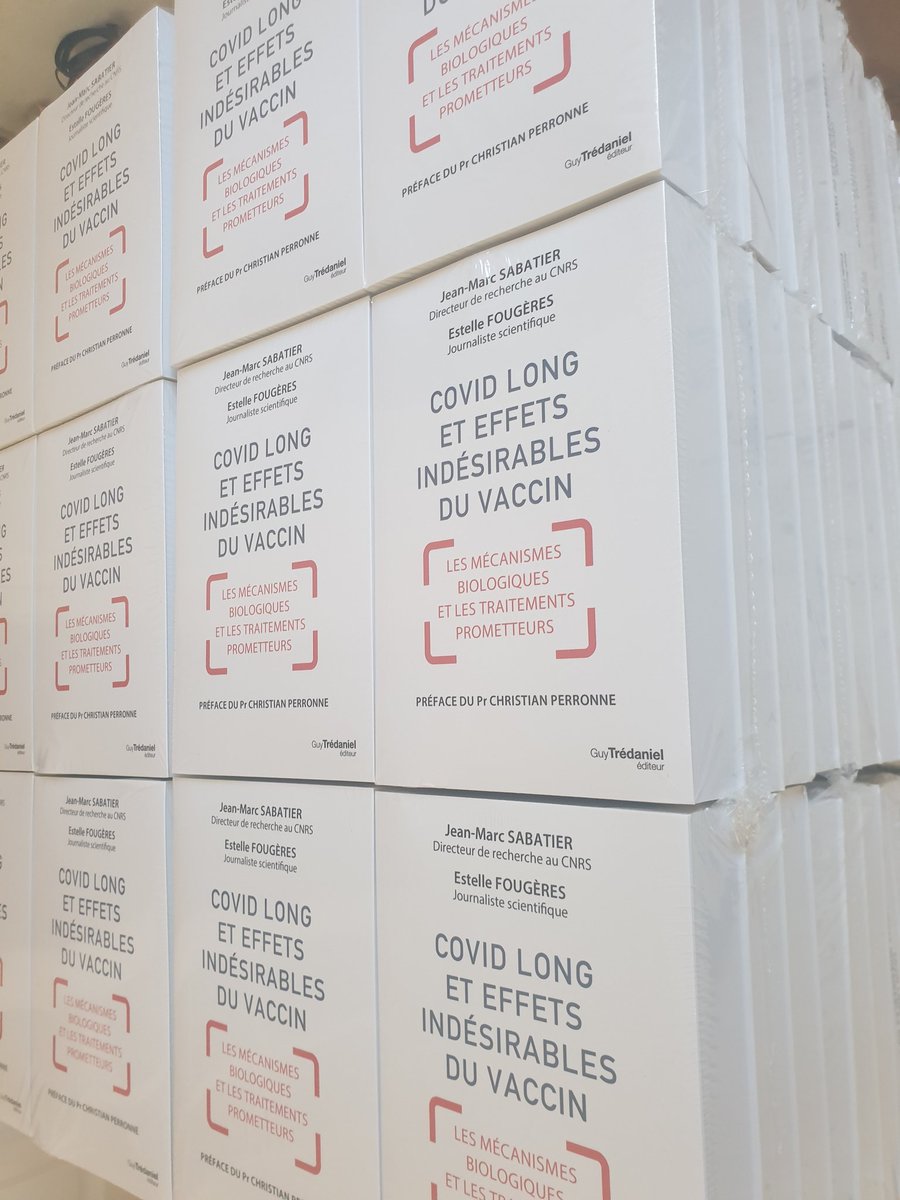 SabatierJeanMa1's tweet photo. Ca y est !
Le livre est arrivé (Amazon, Fnac, Trédaniel, et librairies).
500 pages
#vaccination #covidlong #LongCovid #vaccineinjuries #VaccineSideEffects #spike #spikopathy #Covid19 #SARS2 #booster #cancer #TurboCancer #autoimmunite #alzheimer #parkinson #sra
#SEP #epilepsie https://t.co/NM9jktxg5b