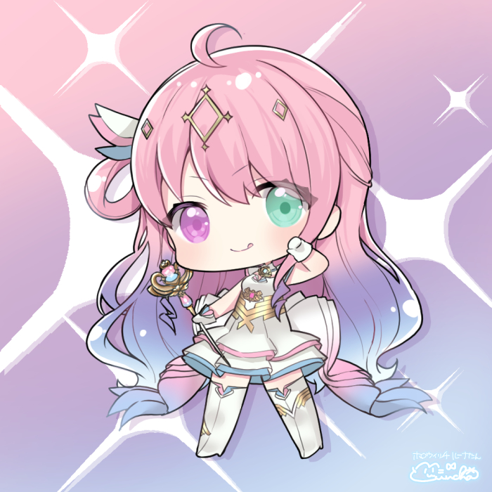姫森ルーナ 「ホロウィッチの魔法少女ルーナたん#ホロウィッチ #ルーナート 」|ゆんちゃ*/お絵描きVtuber結乃りぼん💝のイラスト
