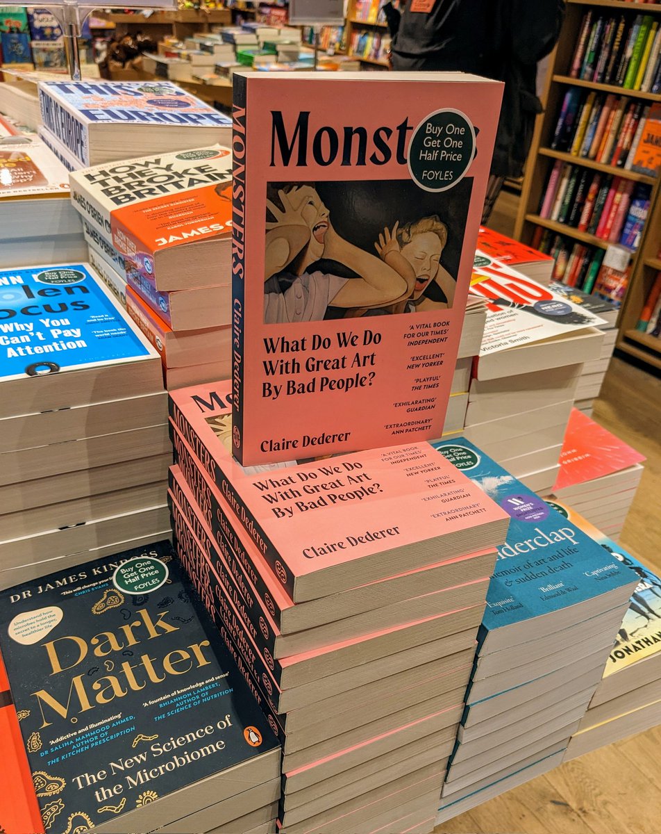 Charlotte Humphery (@cmiscellany) on Twitter photo Obsessed with this giant pile of <a href="/ClaireDederer/">Claire Dederer</a>'s MONSTERS in <a href="/Foyles/">Foyles Bookshop</a> Waterloo! Such a well and thoughtfully stocked branch (other books also available) đ Obsessed with this giant pile of <a href="/ClaireDederer/">Claire Dederer</a>'s MONSTERS in <a href="/Foyles/">Foyles Bookshop</a> Waterloo! Such a well and thoughtfully stocked branch (other books also available) đ